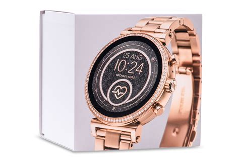 michael kors runway rose gold-tone smartwatch set|Gen 4 Runway Gold.